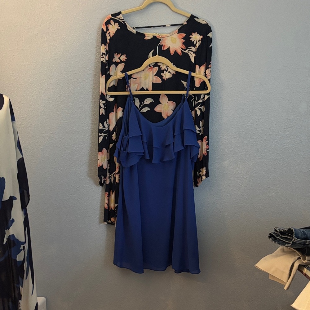 Blue Ruffle Dress